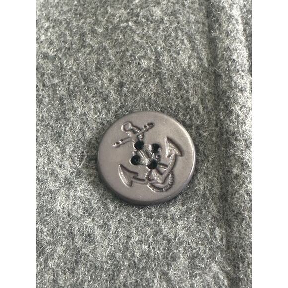 Talbots Sz 4 Classic Gray‎ 100% Wool Pea Coat Double Breasted Lined Neutral USA - Picture 9 of 10